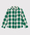 Camisa a cuadros de franela de niño MATCHA/ AVALANCHE