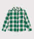 Camisa a cuadros de franela de niño