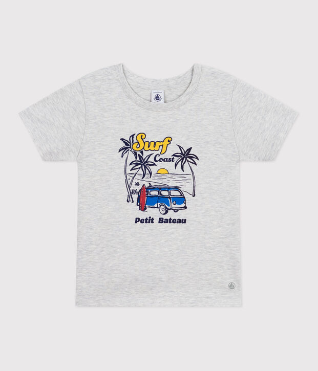 Camiseta infantil de manga corta de algod&oacute;n con estampado BELUGA CHINE
