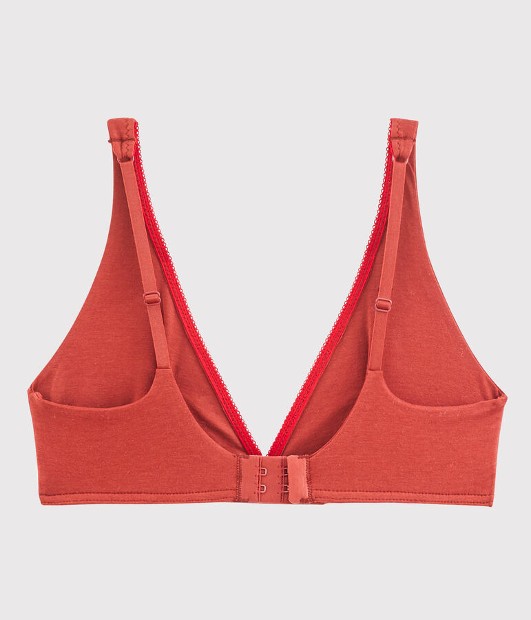 Sujetador de punto extrafino para mujer marron OMBRIE