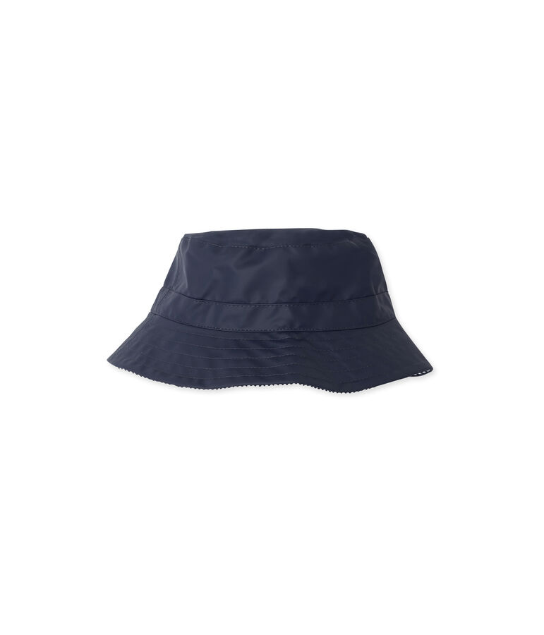Gorro de tela infantil de loneta impermeable azul