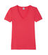 Camiseta con cuello en pico, de punto original, para mujer