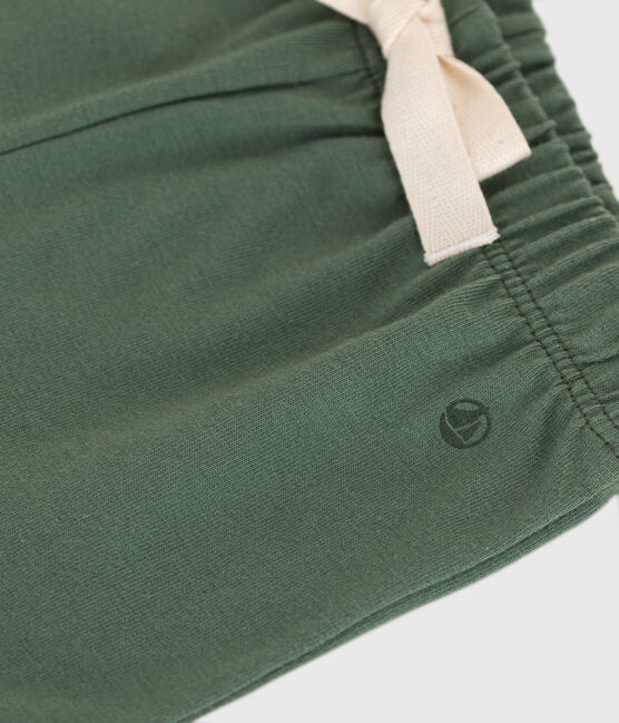 Pantalón corto de jersey ligero de bebé verde CROCO