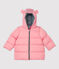 Chaqueta alcolchada de poliéster para bebé. rosa CHARME