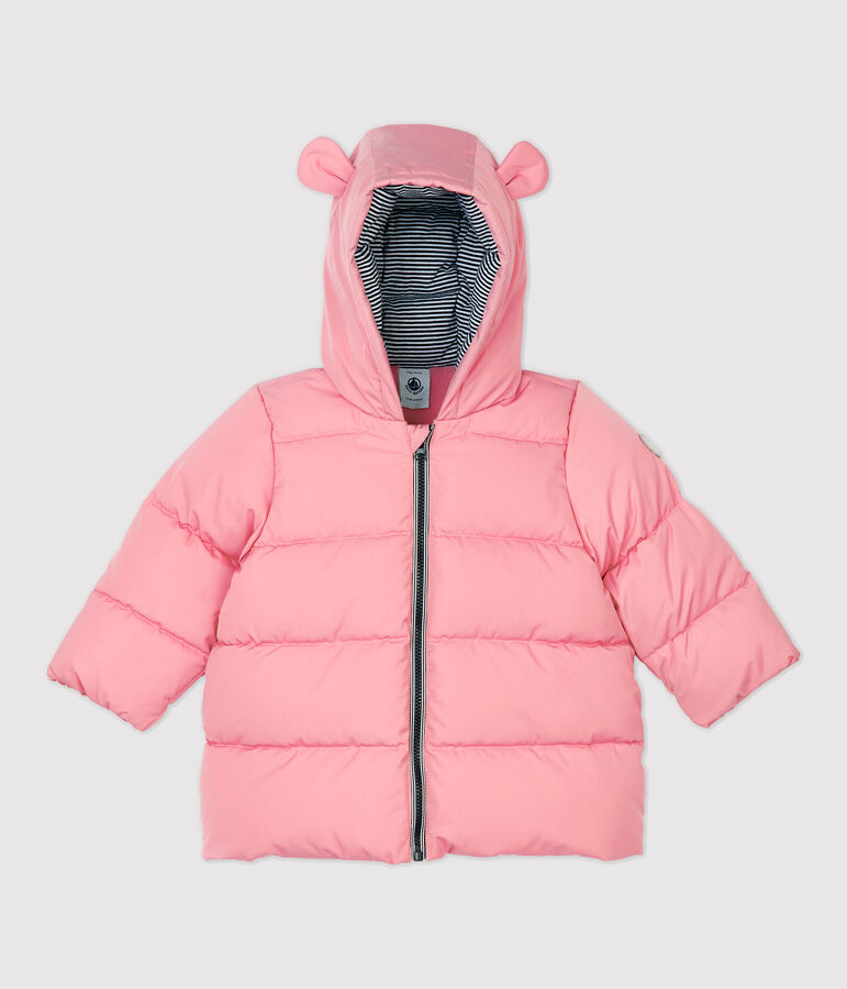 Chaqueta alcolchada de poli&eacute;ster para beb&eacute;. rosa CHARME