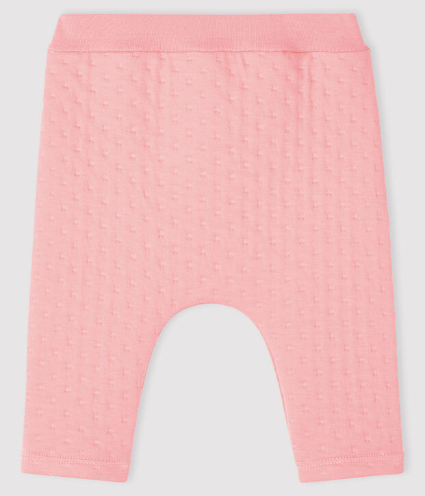 Pantal&oacute;n de t&uacute;bico acolchado para beb&eacute; rosa