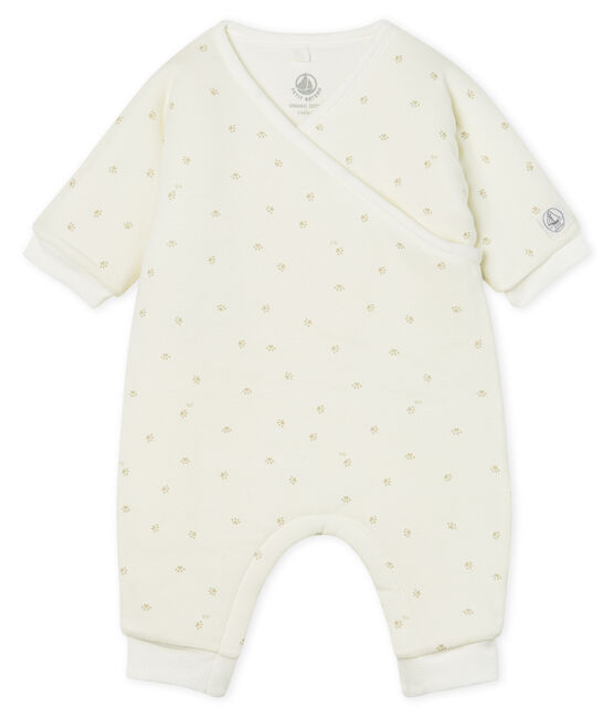 Mono largo de bebé niño acolchado blanco MARSHMALLOW/gris SOURICEAU CN