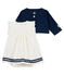 Vestido body y cárdigan para bebé niña variante 1