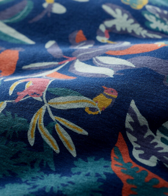 Saco para bebé que se puede guardar en un bolsillo azul MEDIEVAL/blanco MULTICO