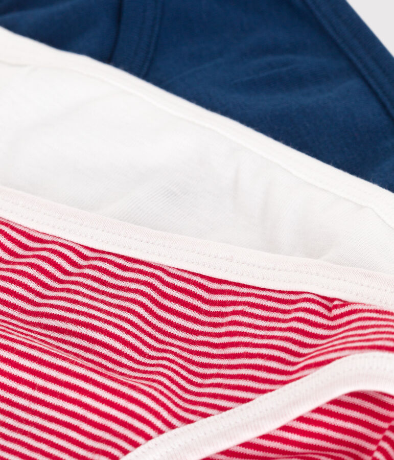 Juego de 3 braguitas de algod&oacute;n infantiles multicolor