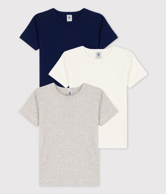 Juego de 3 camisetas de manga corta de algodón para niño variante 1