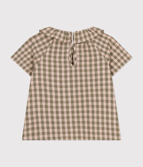 Blusa de manga corta de milrayas para bebé MARECAGE/ SALINE