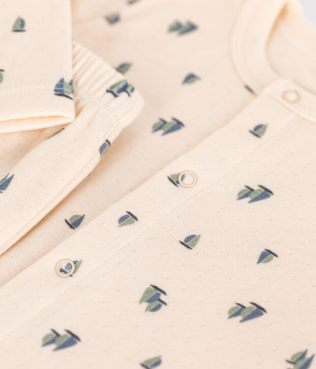 Conjunto de 2 piezas de t&uacute;bico para beb&eacute; crudo/multicolor