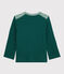 Camiseta de algodón de bebé. verde PINEDE