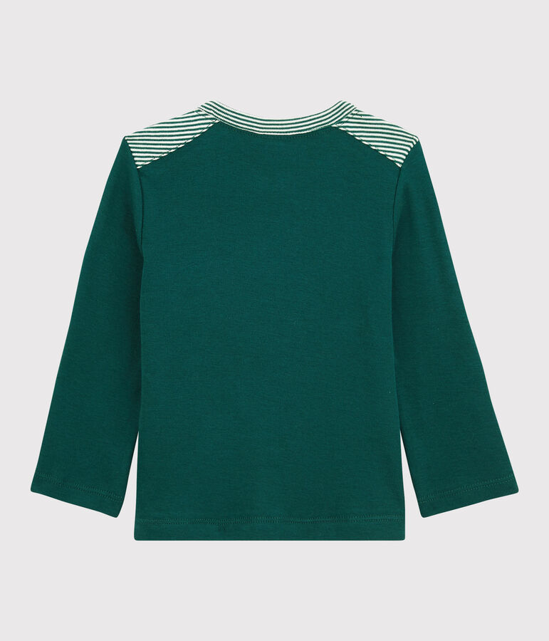 Camiseta de algod&oacute;n de beb&eacute;. verde PINEDE