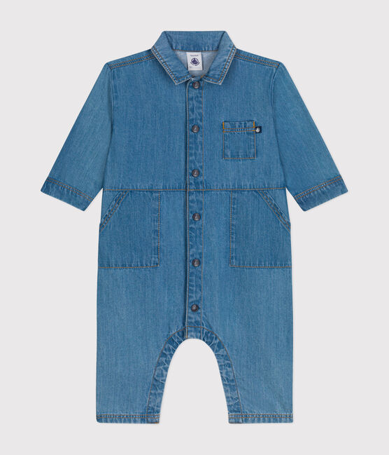 Mono largo de tejido vaquero para bebé azul DENIM CLAIR