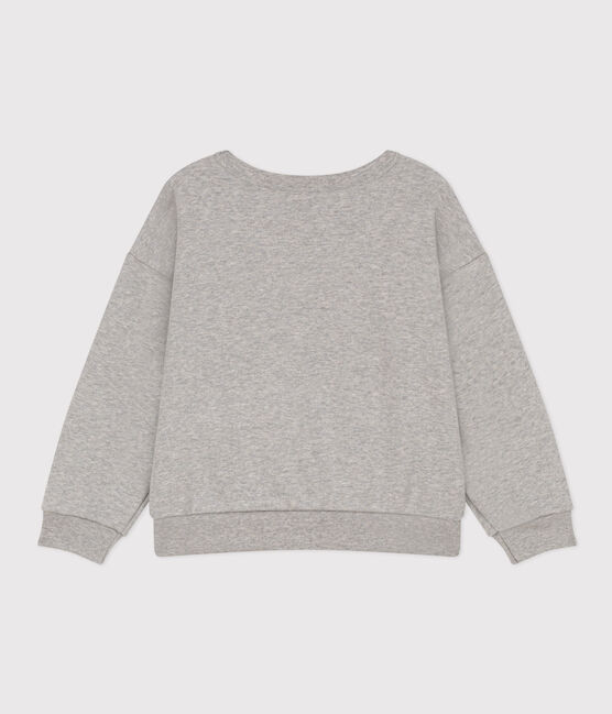 Sudadera de muletón para niño gris CHATON CHINE