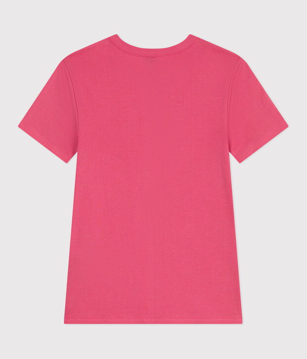 Camiseta Ic&oacute;nica lisa de algod&oacute;n para mujer rosa