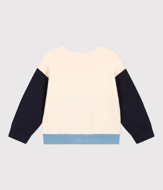 Sudadera de muletón afelpado para niño blanco AVALANCHE/ MULTICO