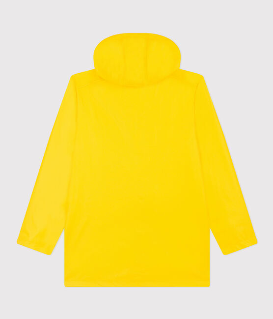 Chubasquero icónico de material reciclado y algodón orgánico amarillo JAUNE
