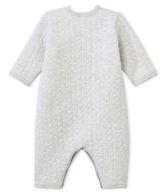 Pijama unisex de bebé sin pies en túbico gris BELUGA CHINE