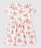 Vestido de felpa de manga corta para bebé niña blanco MARSHMALLOW/rojo TERKUIT