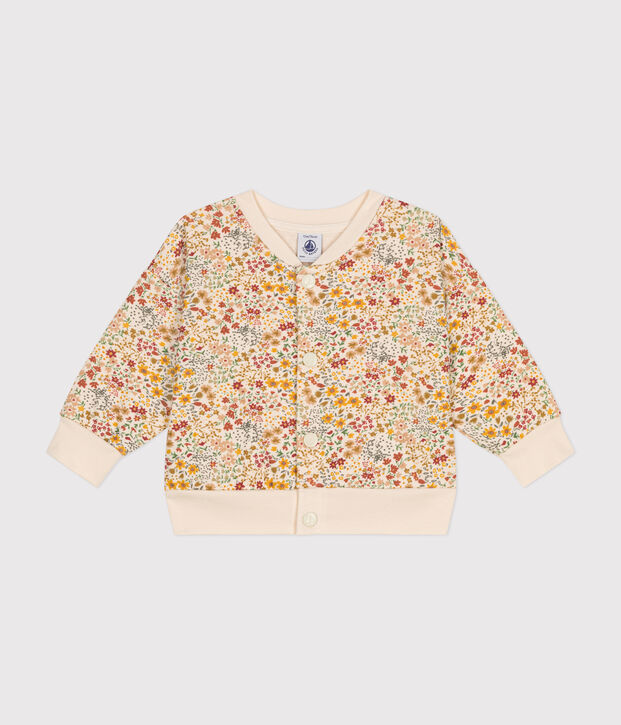 C&aacute;rdigan de t&uacute;bico acolchado para beb&eacute; crudo/multicolor