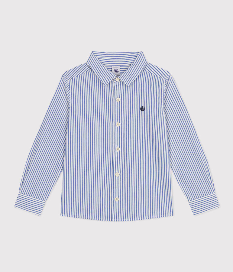 Camisa a rayas de ni&ntilde;o GAULOISE/ MARSHMALLOW