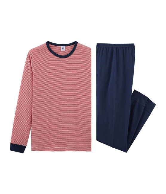 Pijama de punto para niño azul HADDOCK/rojo TERKUIT/ MARSHMALLOW