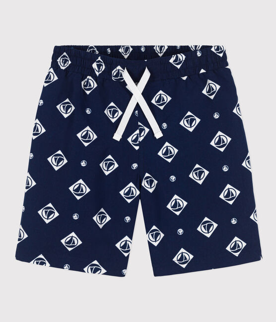 Bañador reciclado estampado para niño azul MEDIEVAL/ AVALANCHE