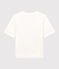 CAMISETA BOXY TÚBICO de algodón de mujer blanco MARSHMALLOW