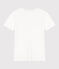 Camiseta Iconique de manga corta de punto liso para mujer blanco ECUME