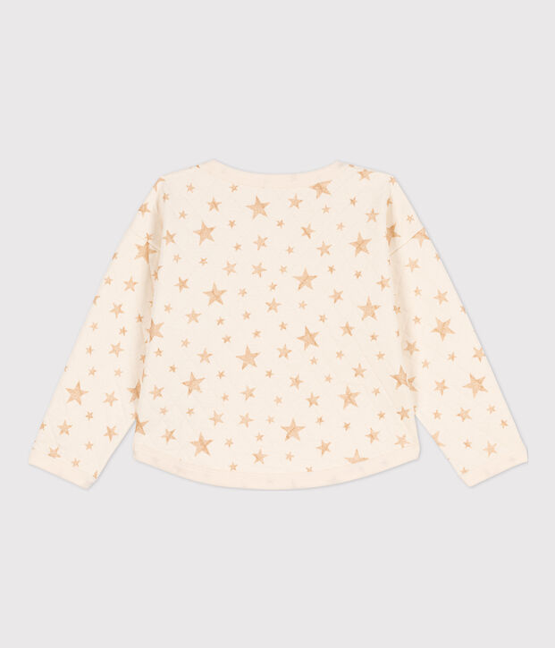 Sudadera estampada de t&uacute;bico para ni&ntilde;a crudo