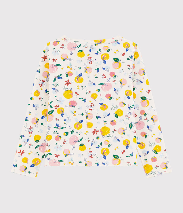 Rebeca de algod&oacute;n de ni&ntilde;a blanco MARSHMALLOW/blanco MULTICO