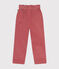 Pantalón de terciopelo para niña rosa ROSEWOOD