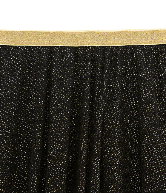 Falda para mujer en tul negro NOIR/amarillo DORE