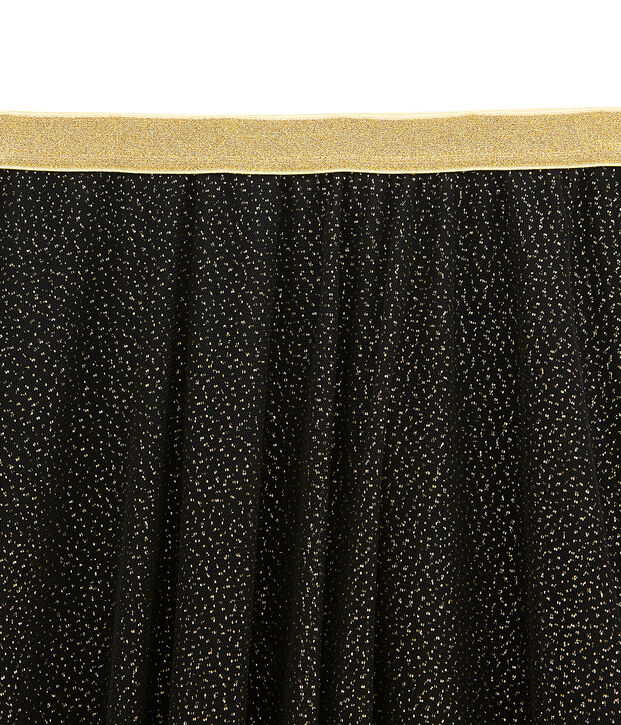Falda para mujer en tul negro/amarillo