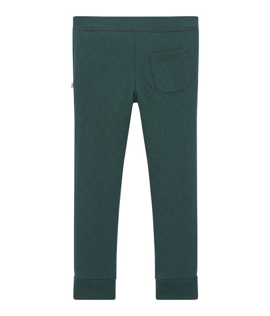 Pantalón para niño en túbico acolchado verde SHERWOOD