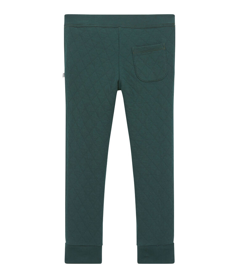 Pantal&oacute;n para ni&ntilde;o en t&uacute;bico acolchado verde