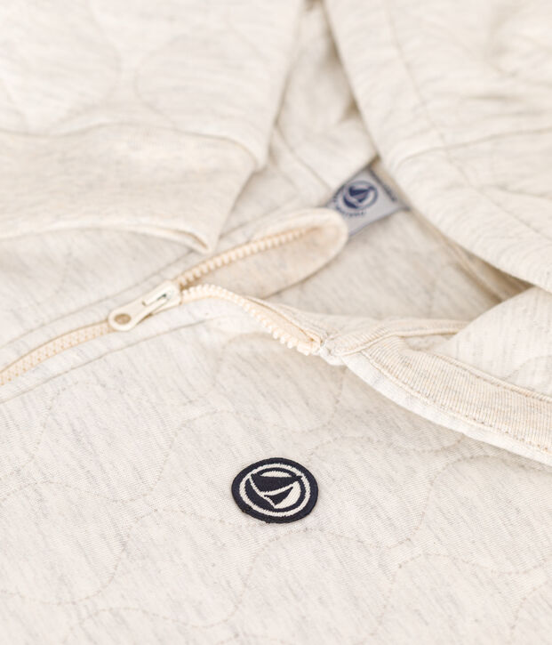 Sudadera con cremallera y capucha de tejido t&uacute;bico acolchado de ni&ntilde;a/ni&ntilde;o MONTELIMAR CHINE