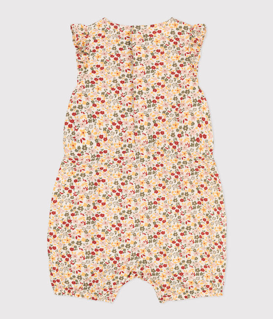 Mono corto de popelina estampada para bebé blanco AVALANCHE/ MULTICO