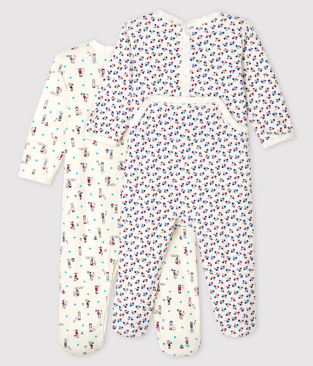 Conjunto de 2 pijamas de punto de beb&eacute; ni&ntilde;a multicolor