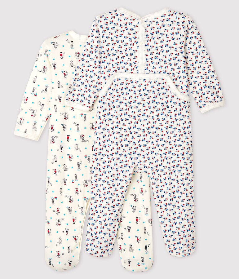 Conjunto de 2 pijamas de punto de beb&eacute; ni&ntilde;a multicolor