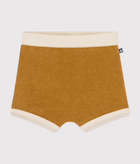 Pantalón corto de rizo de bebé amarillo ISTRE