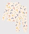 Pijama infantil de algodón con estampado blanco AVALANCHE/ MULTICO