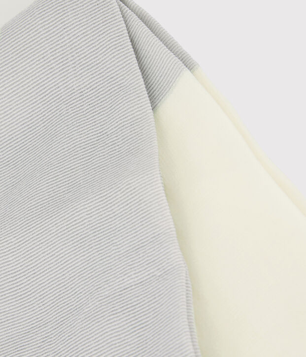 Leotardos de microfibra con purpurina de ni&ntilde;a blanco/gris