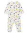 Pijama de punto para bebé niño blanco MARSHMALLOW/blanco MULTICO