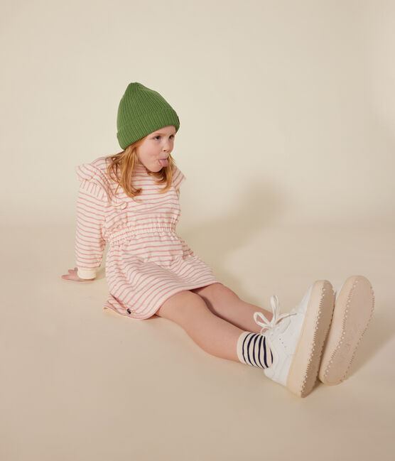 Vestido de manga larga de túbico para niña rosa AVALANCHE/ ROSELINE