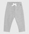 Pantalón liso de algodón para bebé gris FUMEE CHINE