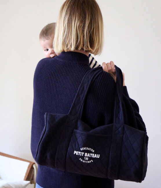 El bolso indispensable de Petit Bateau azul SMOKING